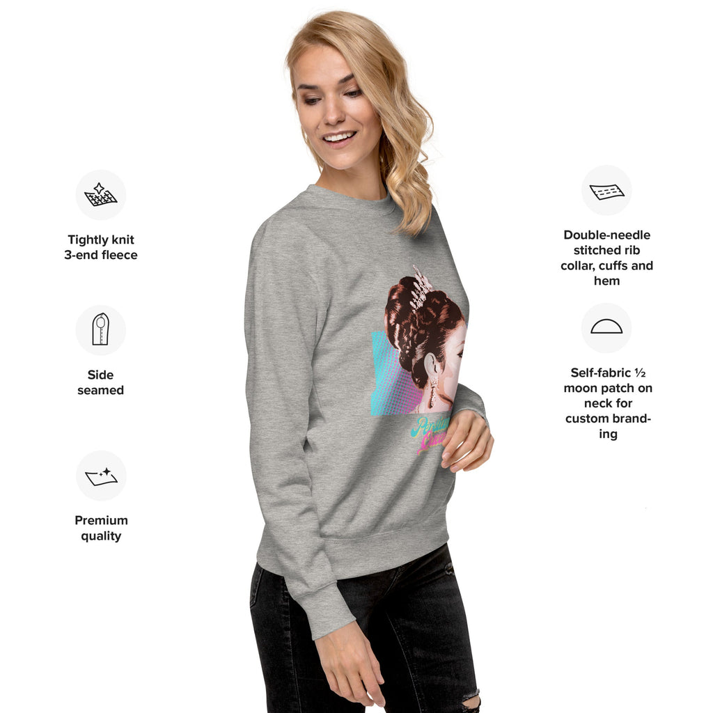 Persian Queen (Empress Farah of Iran) Unisex Premium Sweatshirt - Artwork by Lili