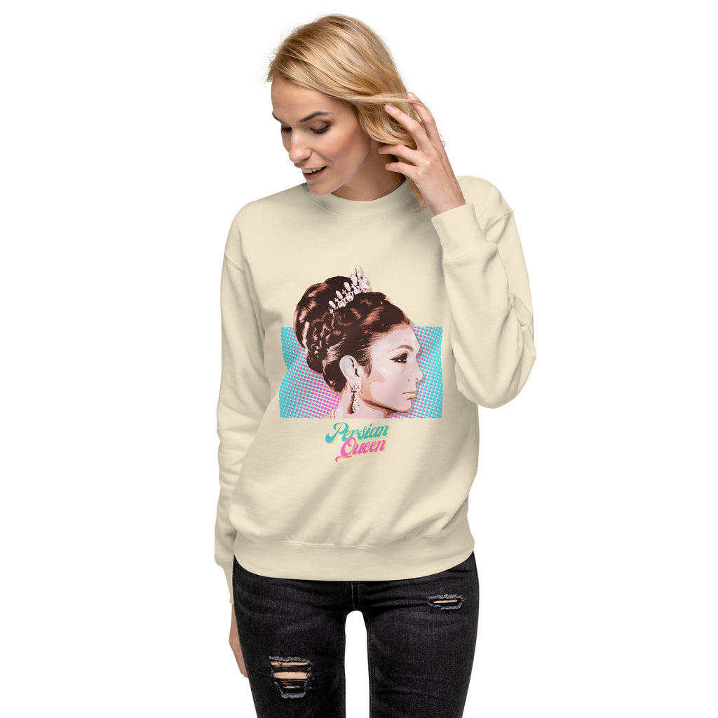 Persian Queen (Empress Farah of Iran) Unisex Premium Sweatshirt - Artwork by Lili