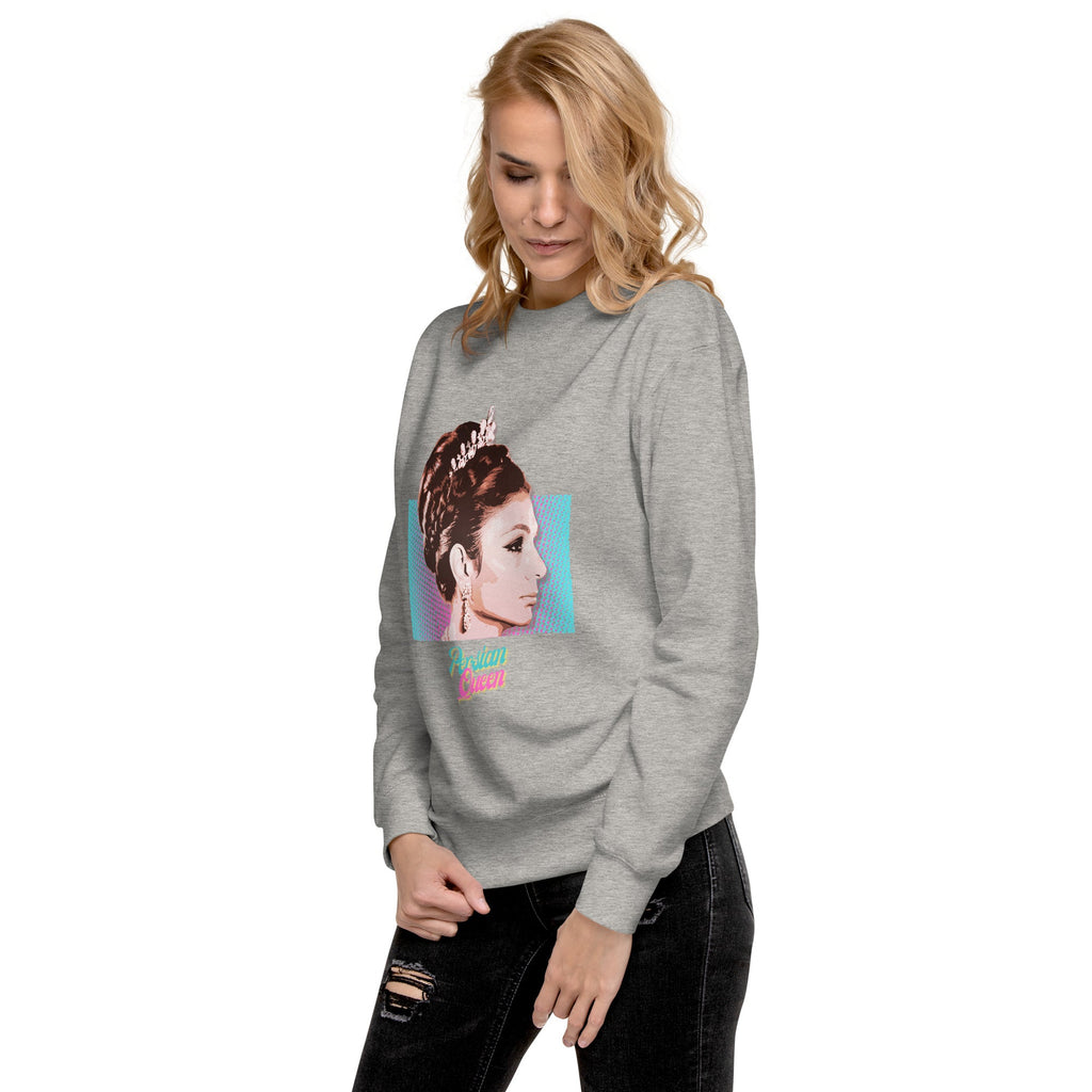 Persian Queen (Empress Farah of Iran) Unisex Premium Sweatshirt - Artwork by Lili