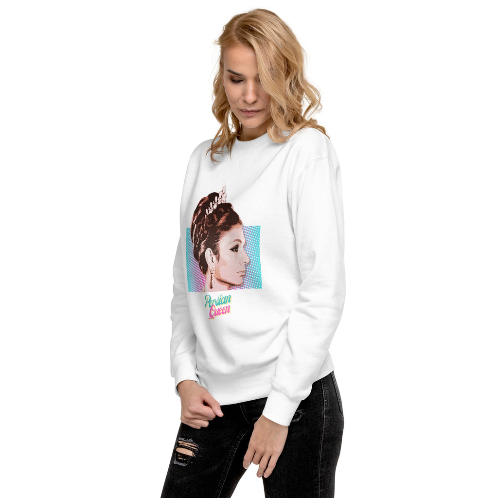 Persian Queen (Empress Farah of Iran) Unisex Premium Sweatshirt - Artwork by Lili