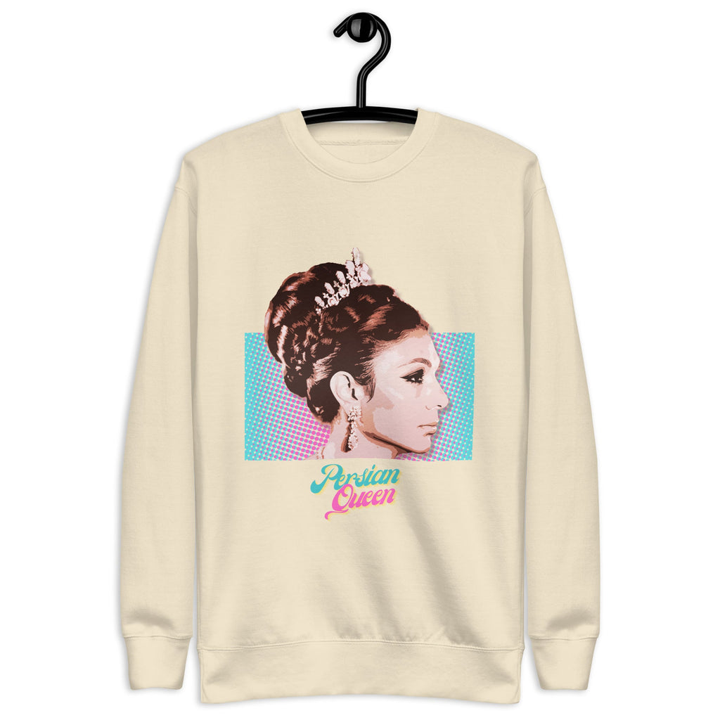 Persian Queen (Empress Farah of Iran) Unisex Premium Sweatshirt - Artwork by Lili