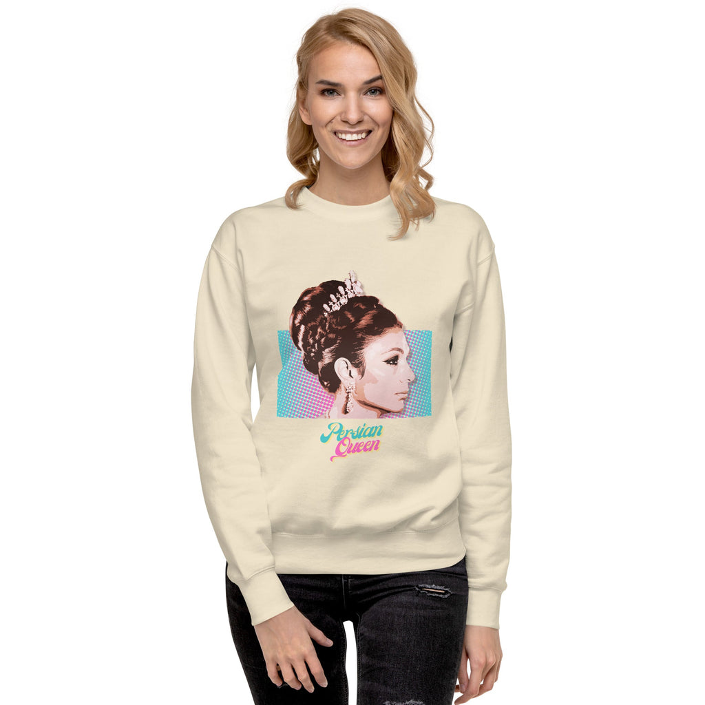 Persian Queen (Empress Farah of Iran) Unisex Premium Sweatshirt - Artwork by Lili