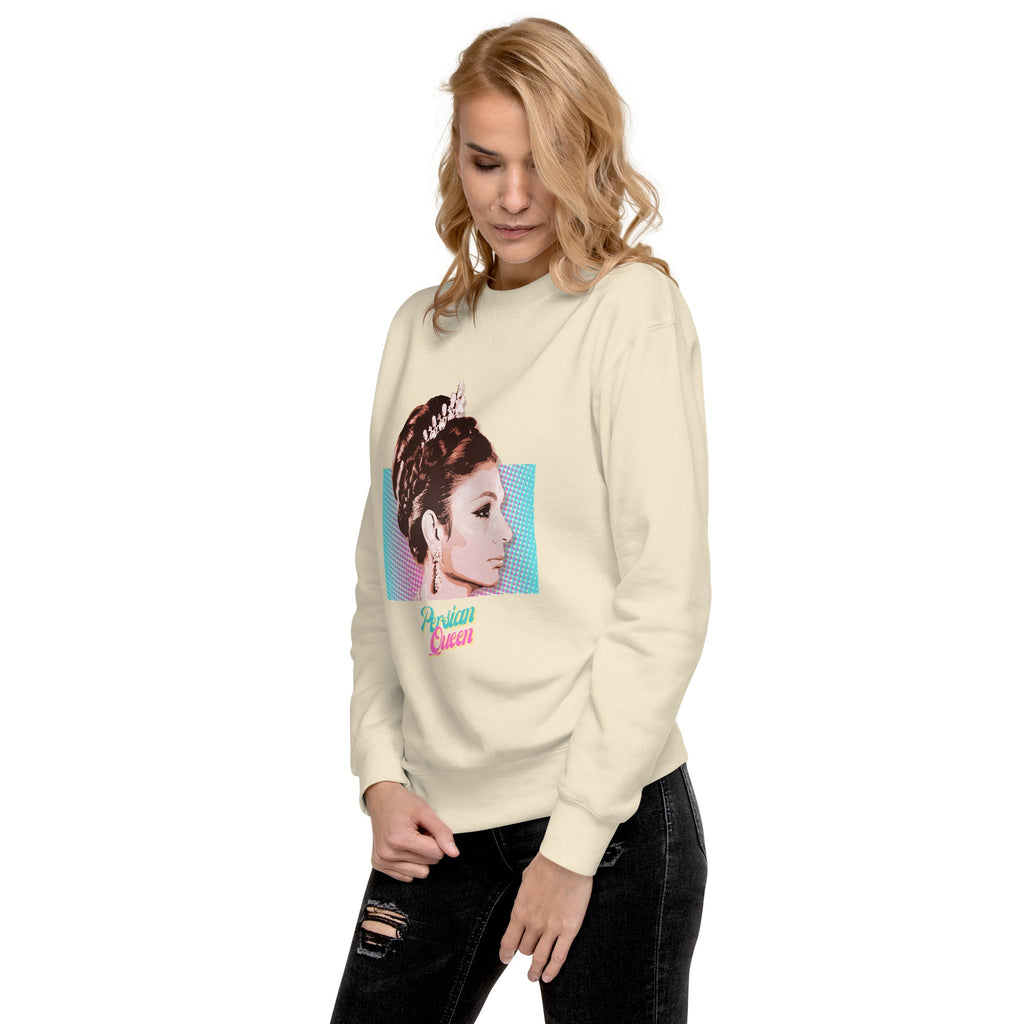 Persian Queen (Empress Farah of Iran) Unisex Premium Sweatshirt - Artwork by Lili