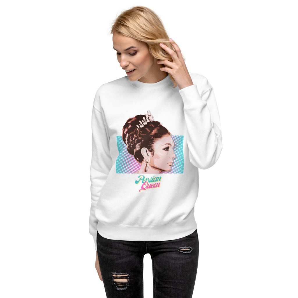 Persian Queen (Empress Farah of Iran) Unisex Premium Sweatshirt - Artwork by Lili