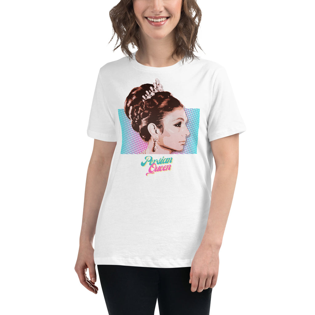 Persian Queen (Empress Farah) Women's Relaxed T - Shirt - Artwork by Lili