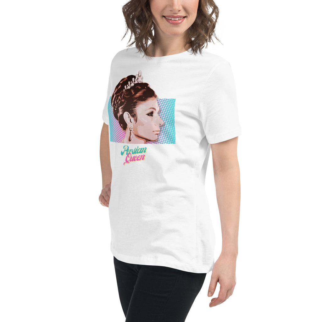 Persian Queen (Empress Farah) Women's Relaxed T - Shirt - Artwork by Lili