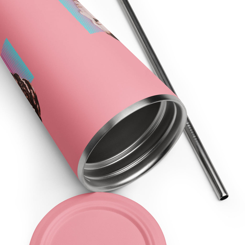 Persian Queen Insulated Stainless Steel Tumbler w/straw - Artwork by Lili