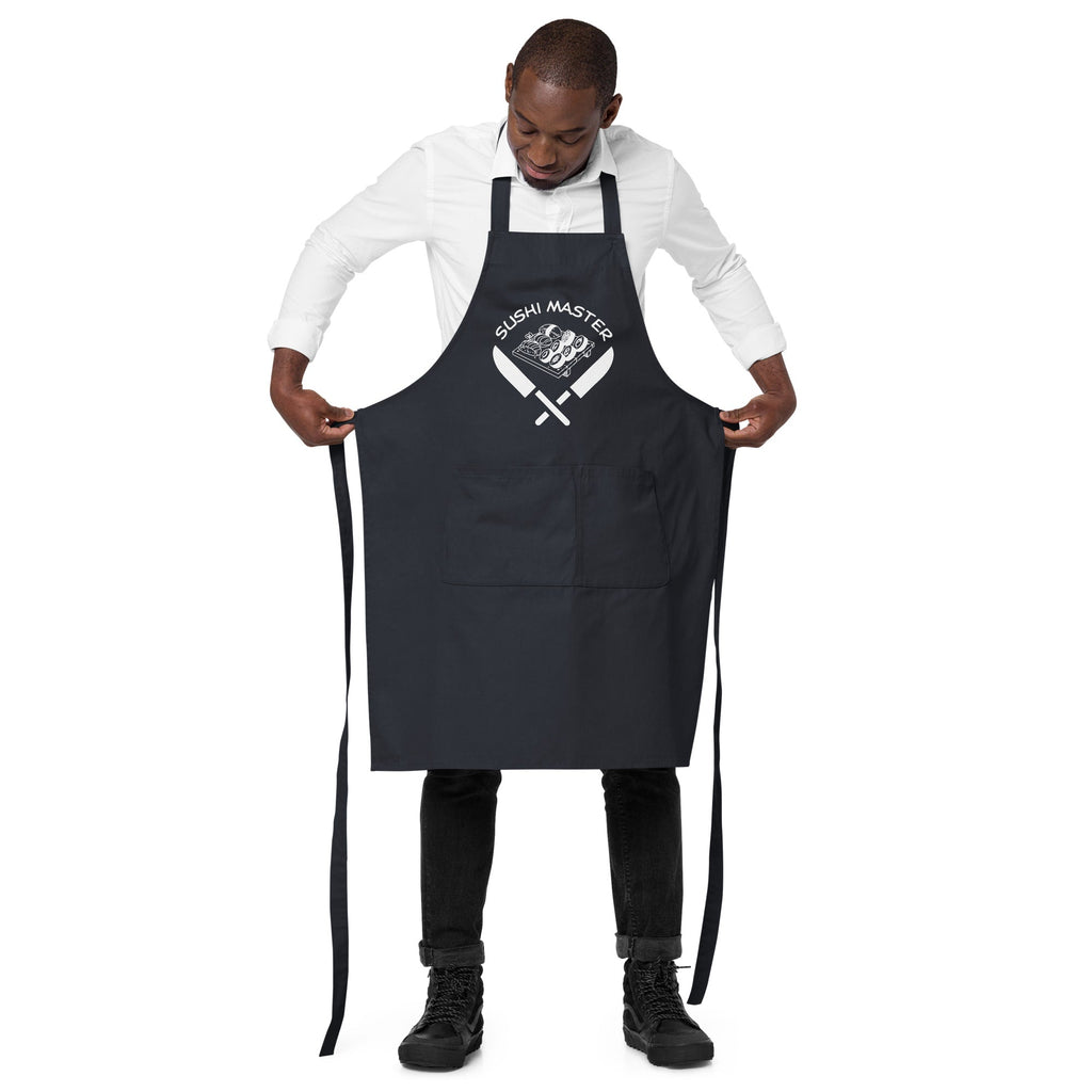Sushi Theme "Sushi Master" Organic Cotton Apron - Artwork by Lili