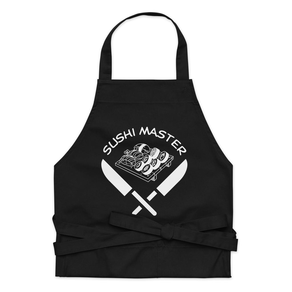 Sushi Theme "Sushi Master" Organic Cotton Apron - Artwork by Lili