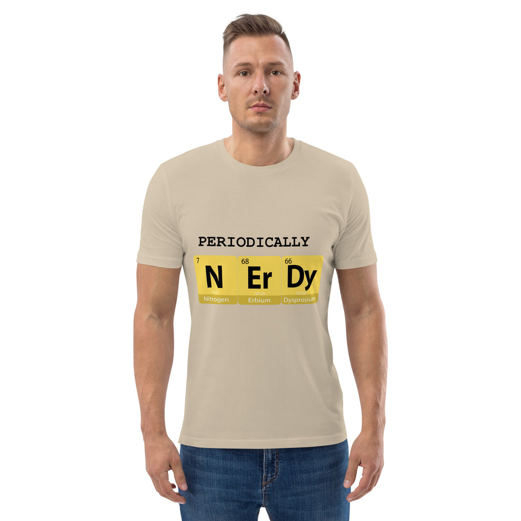 "Periodically NERDY" Unisex Organic Cotton T-shirt - Artwork by Lili