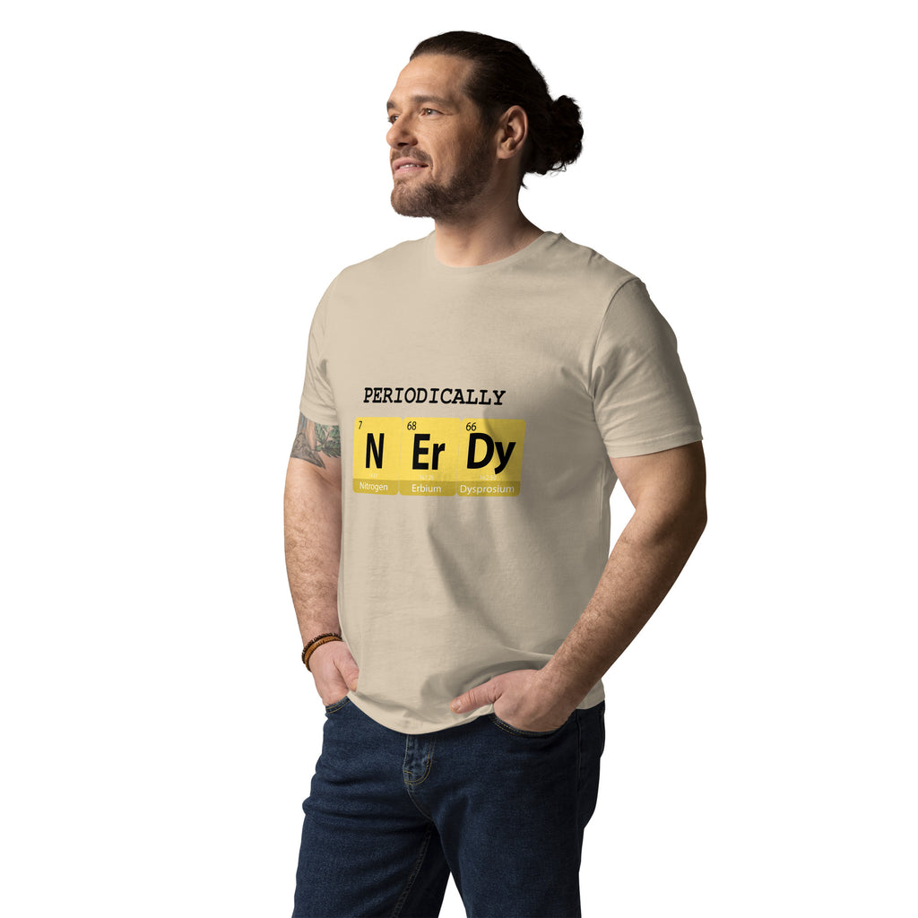 "Periodically NERDY" Unisex Organic Cotton T-shirt - Artwork by Lili