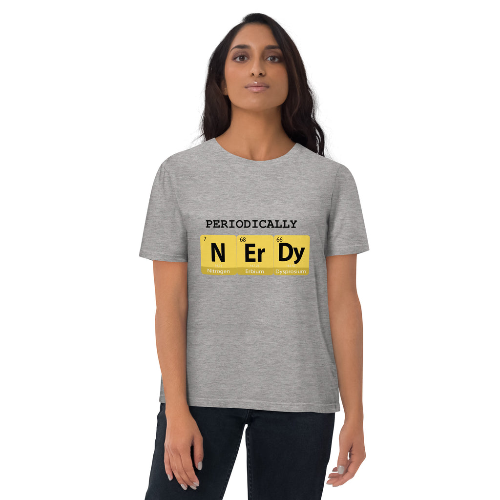 "Periodically NERDY" Unisex Organic Cotton T-shirt - Artwork by Lili