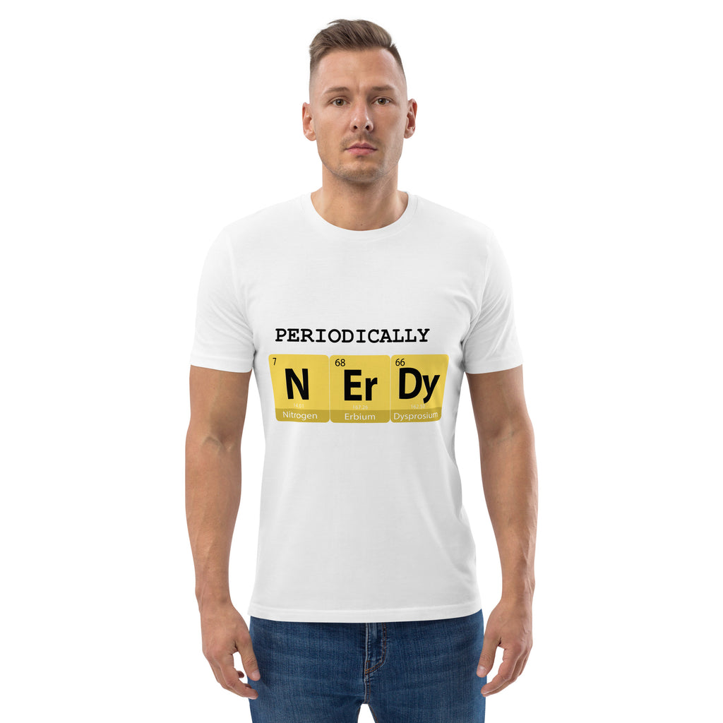 "Periodically NERDY" Unisex Organic Cotton T-shirt - Artwork by Lili