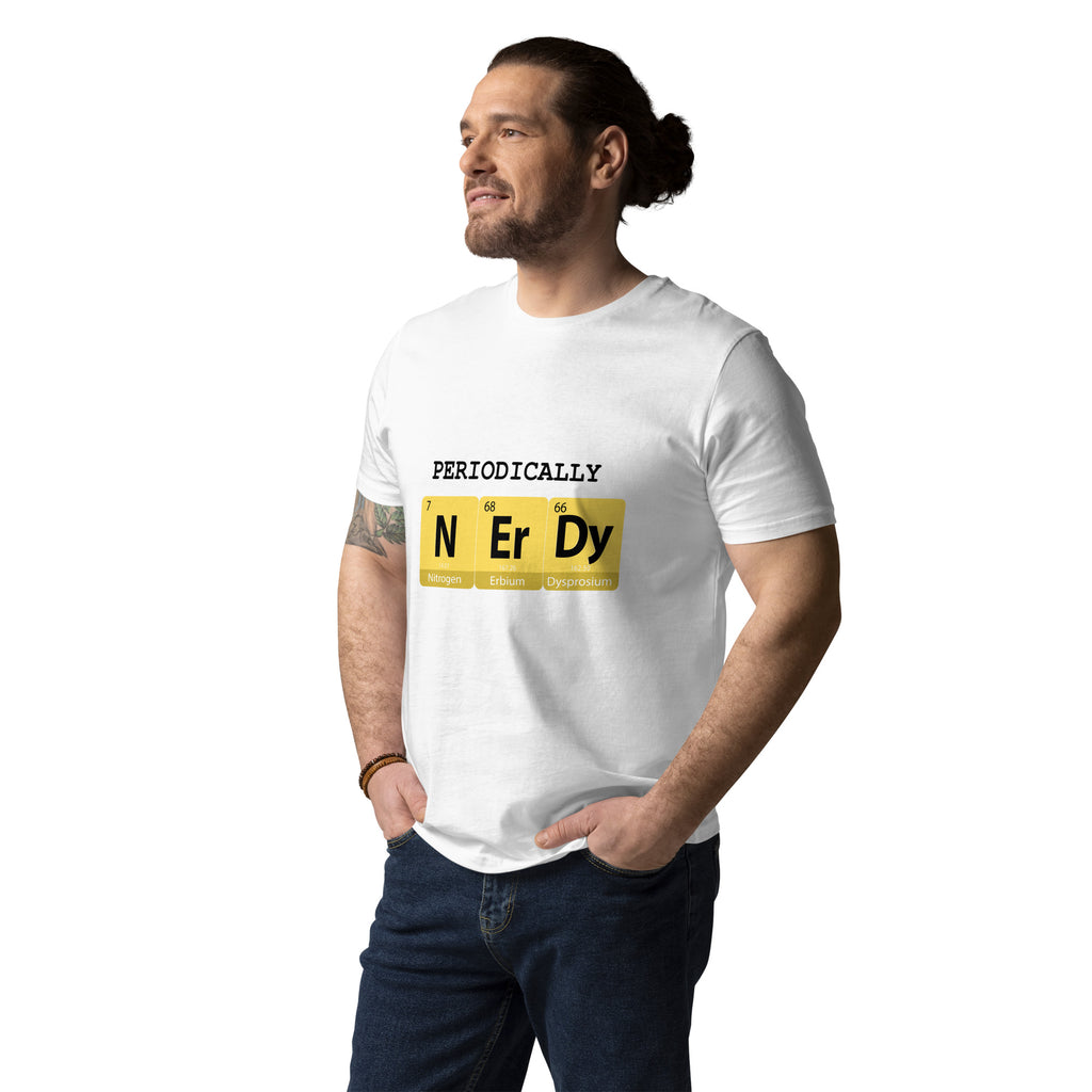"Periodically NERDY" Unisex Organic Cotton T-shirt - Artwork by Lili