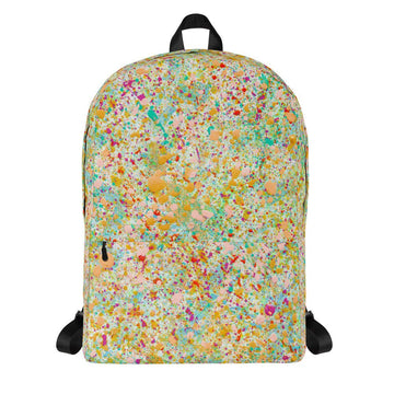 Abstract Paint Splatter Design Backpack - Artwork by Lili