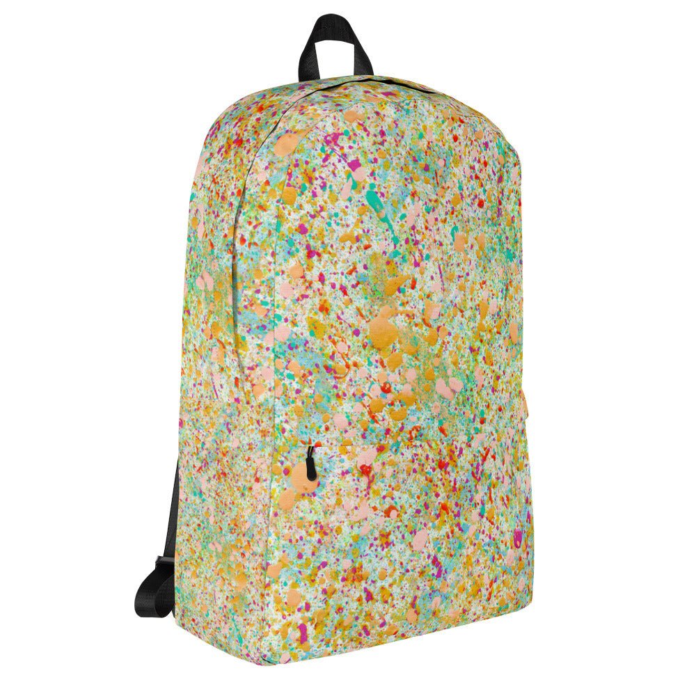 Abstract Paint Splatter Design Backpack - Artwork by Lili