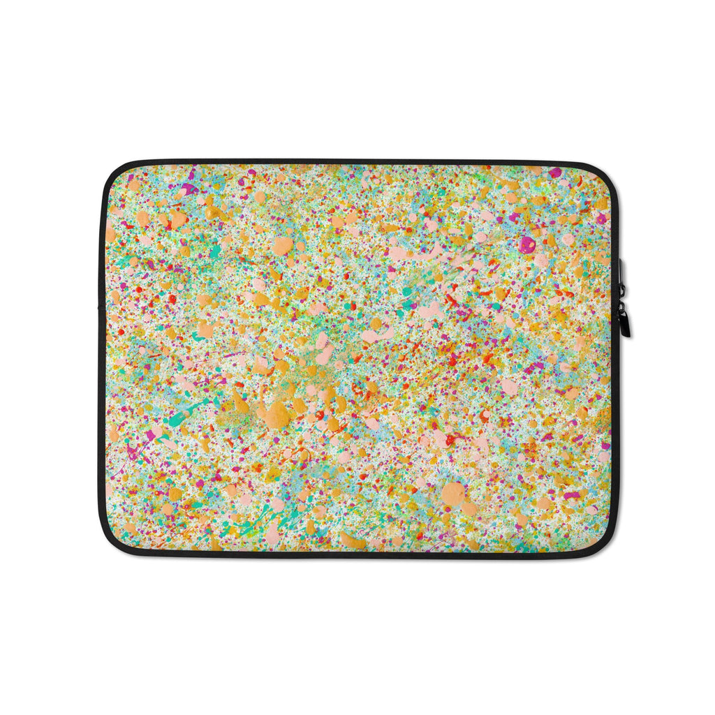 Abstract Paint Splatter Laptop Sleeve (13" or 15") - Artwork by Lili