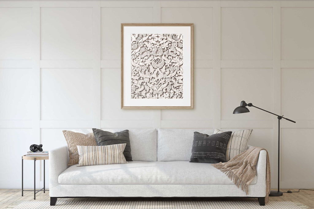 Alhambra Palace Floral Motifs Photography, Granada Spain, Arabic Carvings, Europe Andalucia Prints, Home & Office Decor Wall Art Prints - Artwork by Lili