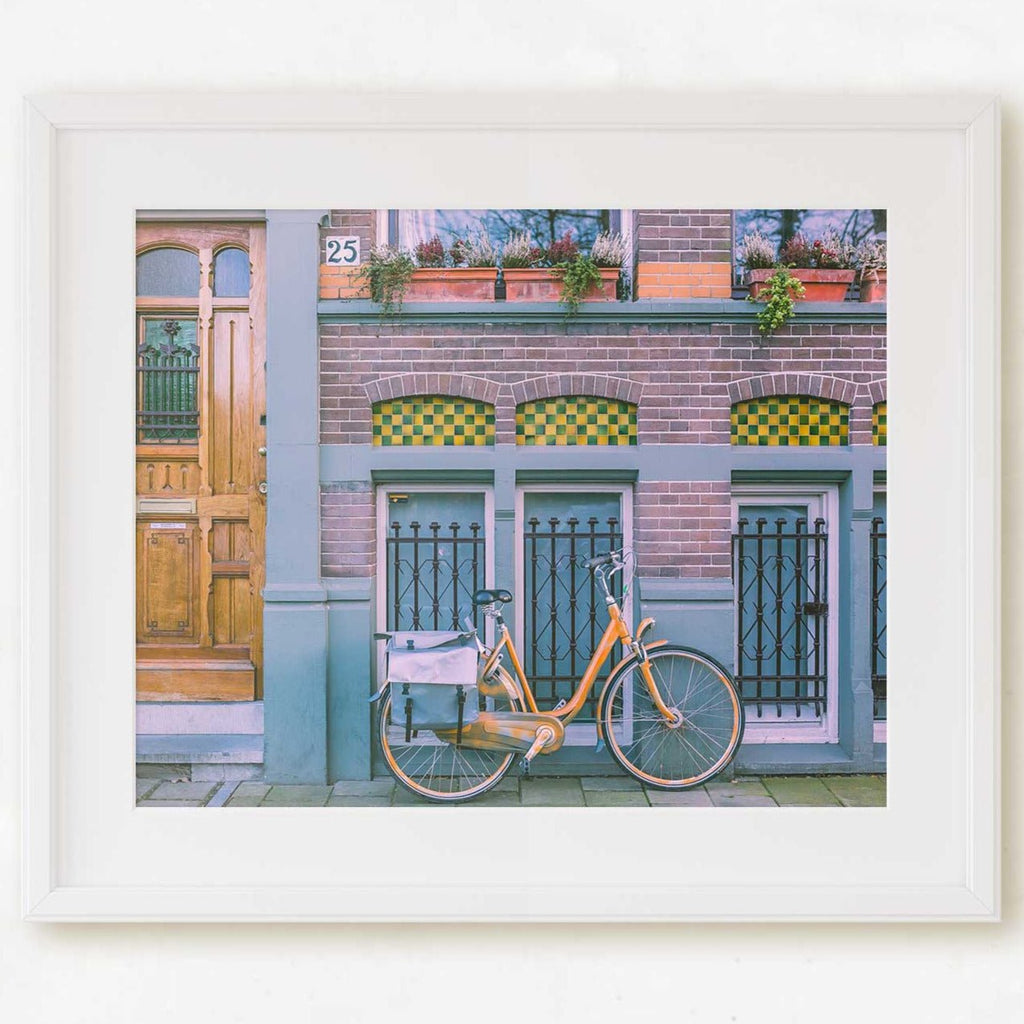 Amsterdam Netherlands Architecture & Travel Photography, Amsterdam Cityscape Bicycle, Wall Art Prints, Home and Office Decor - Artwork by Lili