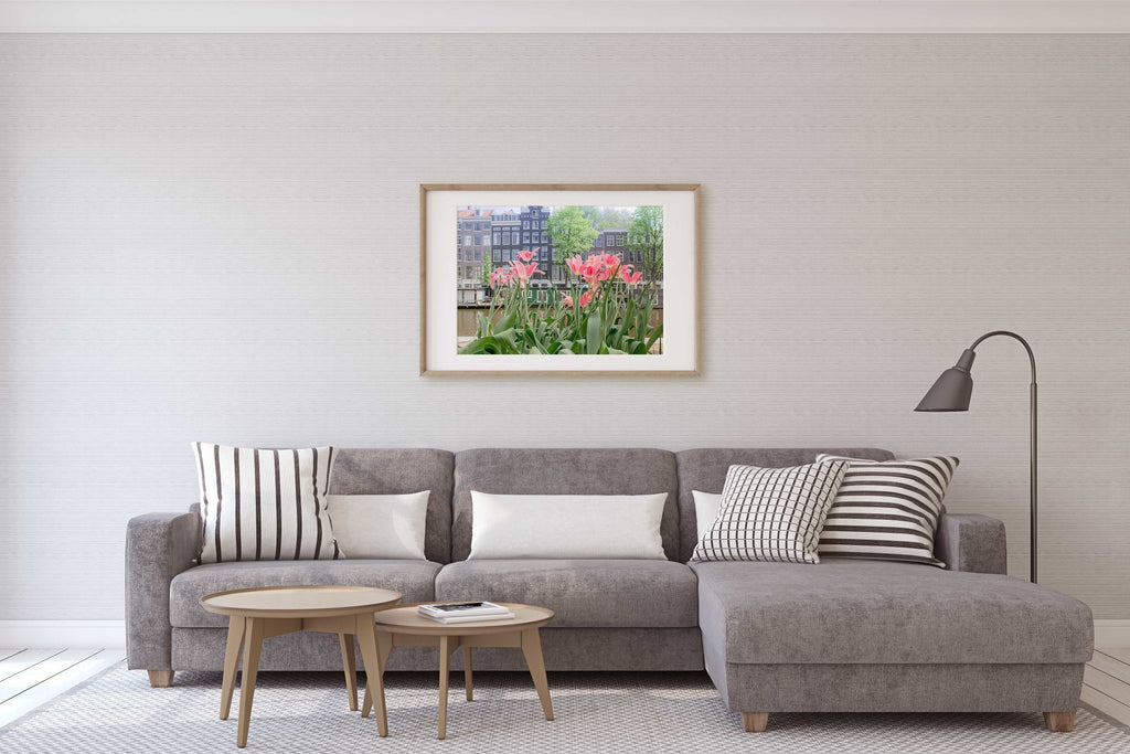 Amsterdam Travel Photography, Netherland Holland Tulips, Dutch Cityscape, Home & Office Wall Decor - Artwork by Lili