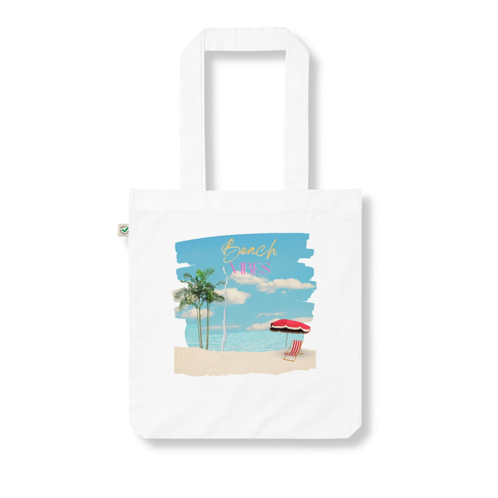 Beach Vibes Organic Lightweight Tote Bag - Artwork by Lili