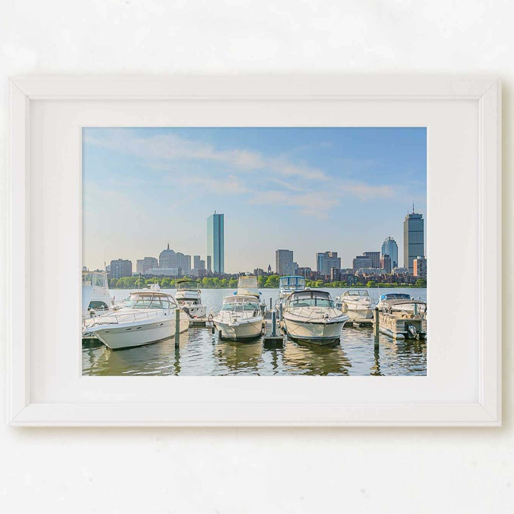 Cambridge Boston Travel Photography Print, Charles River Scenic View, Home & Office Wall Decor - Artwork by Lili