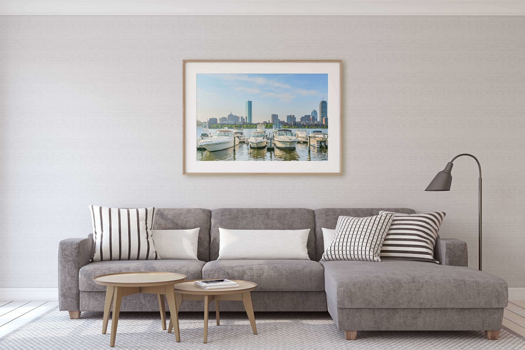 Cambridge Boston Travel Photography Print, Charles River Scenic View, Home & Office Wall Decor - Artwork by Lili