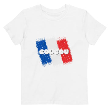 Coucou (French Language) Organic Cotton Kids (Unisex) T-shirt - Artwork by Lili