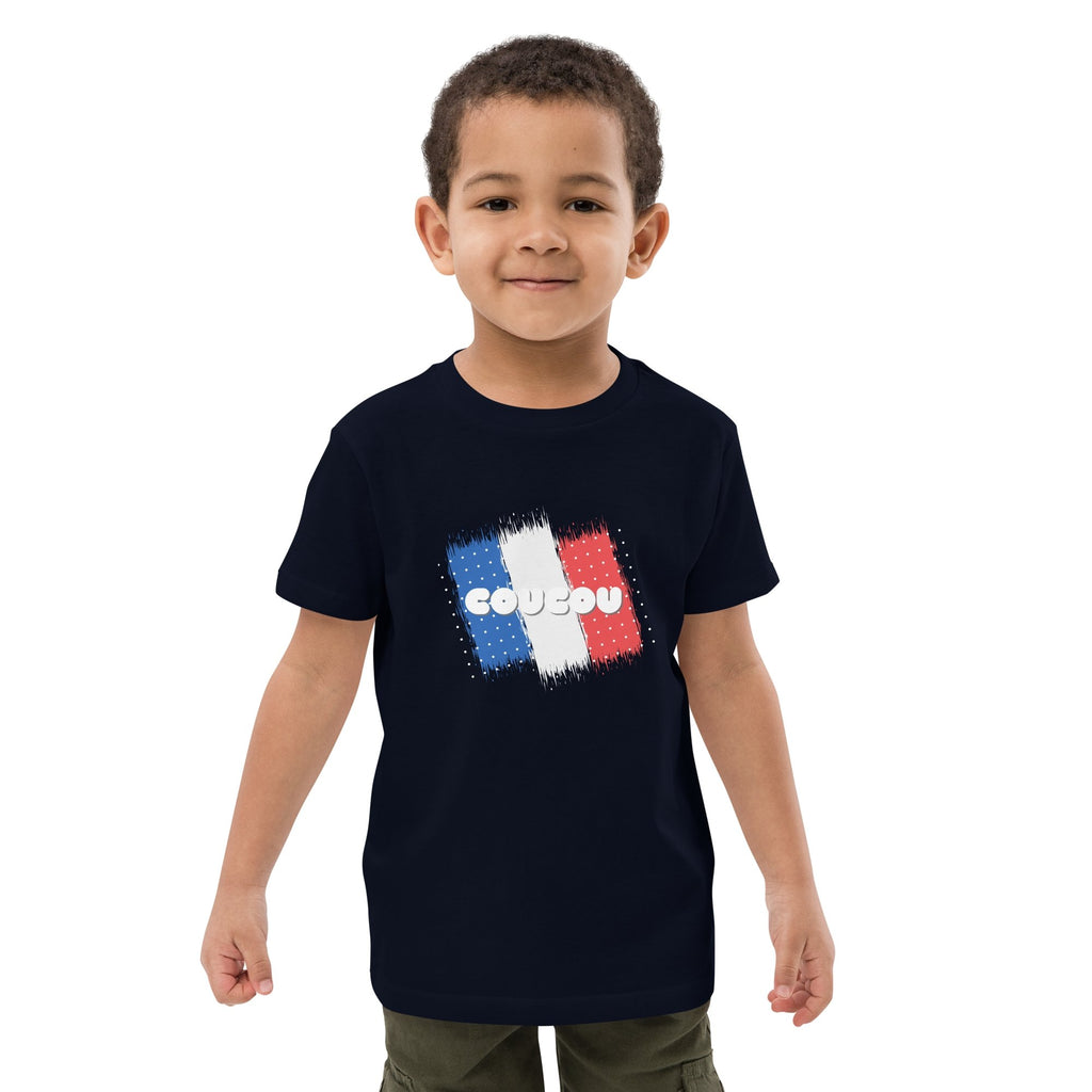 Coucou (French Language) Organic Cotton Kids (Unisex) T-shirt - Artwork by Lili