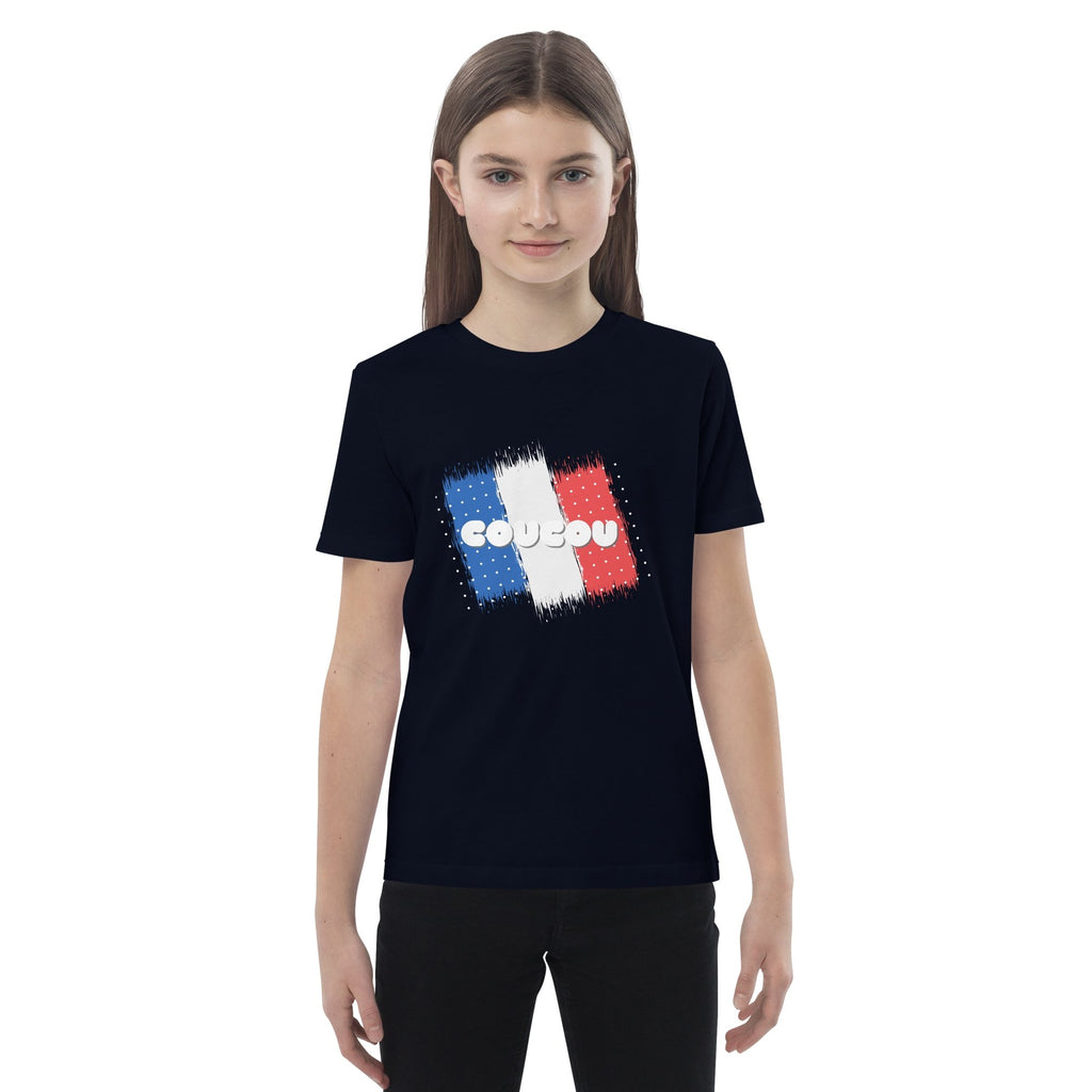 Coucou (French Language) Organic Cotton Kids (Unisex) T-shirt - Artwork by Lili