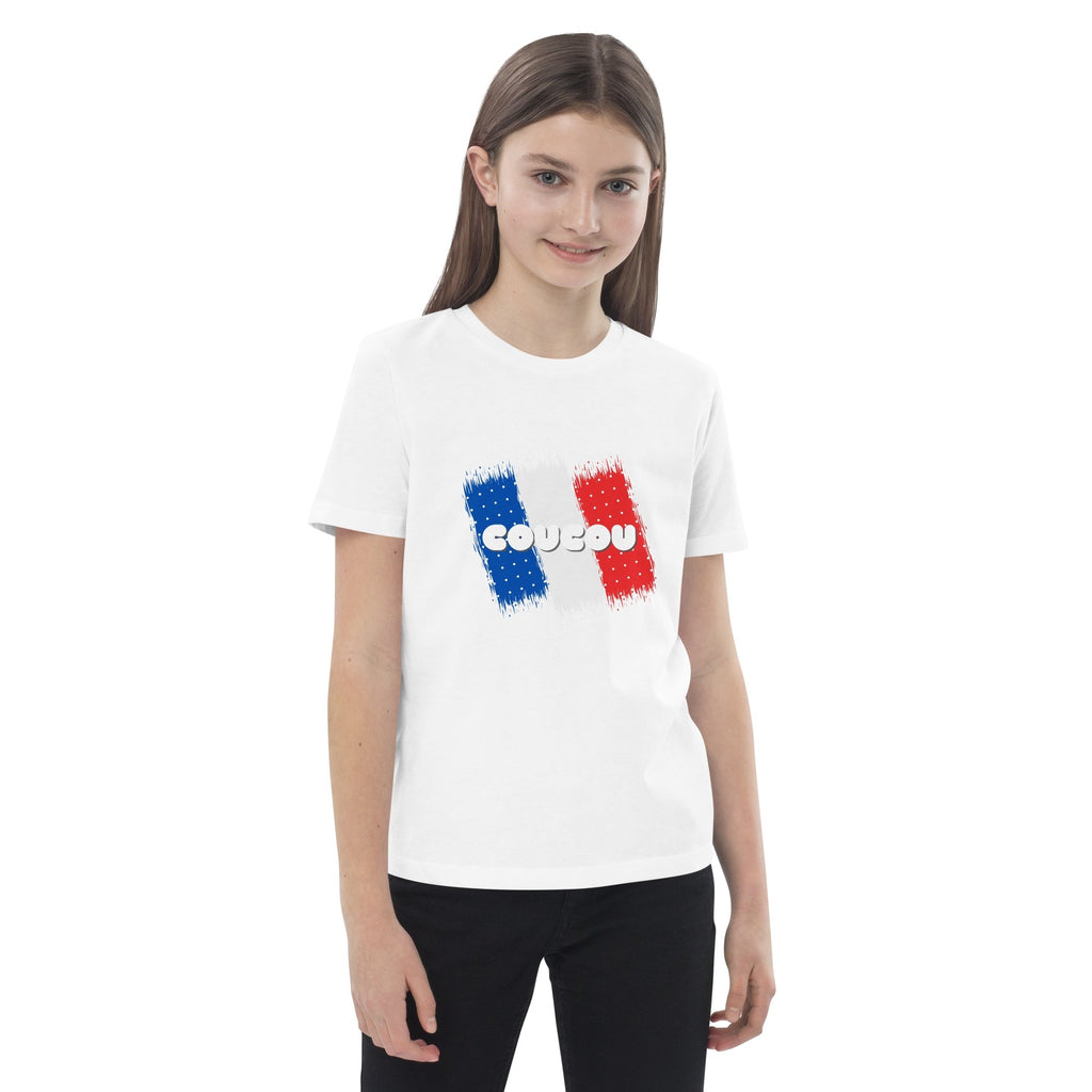 Coucou (French Language) Organic Cotton Kids (Unisex) T-shirt - Artwork by Lili