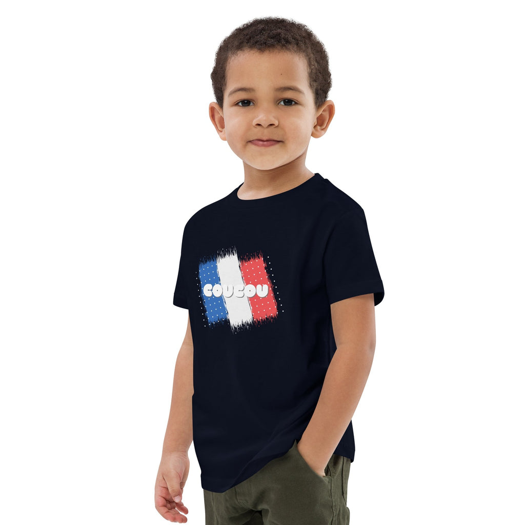 Coucou (French Language) Organic Cotton Kids (Unisex) T-shirt - Artwork by Lili