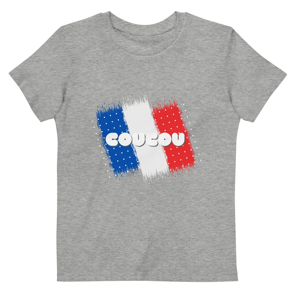 Coucou (French Language) Organic Cotton Kids (Unisex) T-shirt - Artwork by Lili