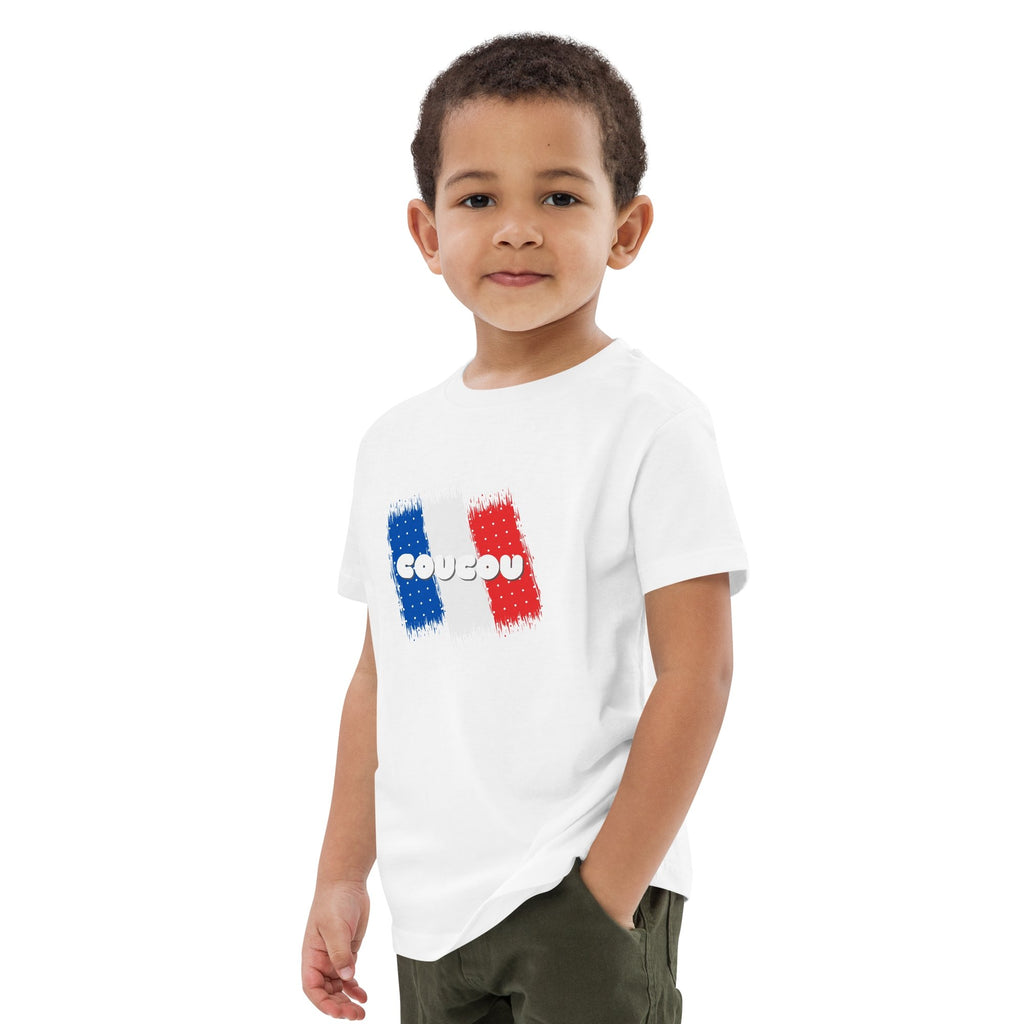 Coucou (French Language) Organic Cotton Kids (Unisex) T-shirt - Artwork by Lili