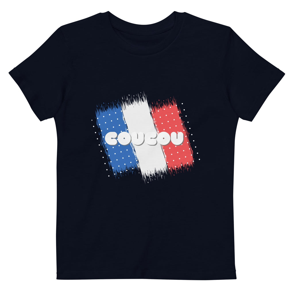 Coucou (French Language) Organic Cotton Kids (Unisex) T-shirt - Artwork by Lili