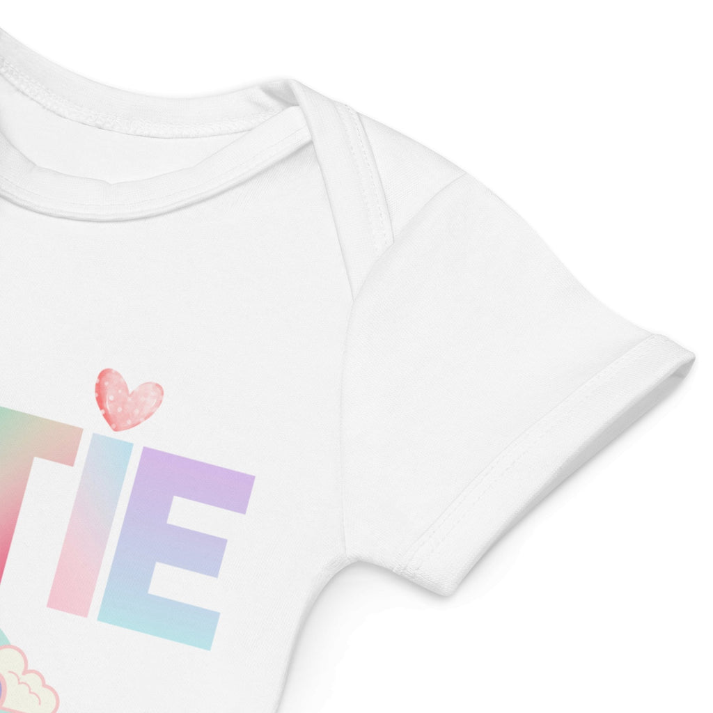 Cutie Pi (Greek Letter) Unisex Organic Cotton Baby Bodysuit - Artwork by Lili