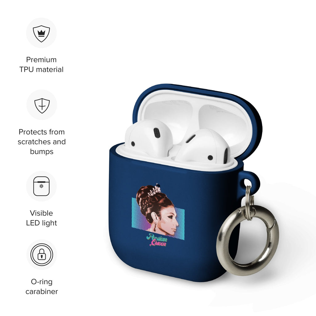Farah Pahlavi Persian Queen Rubber Case for AirPods® - Artwork by Lili