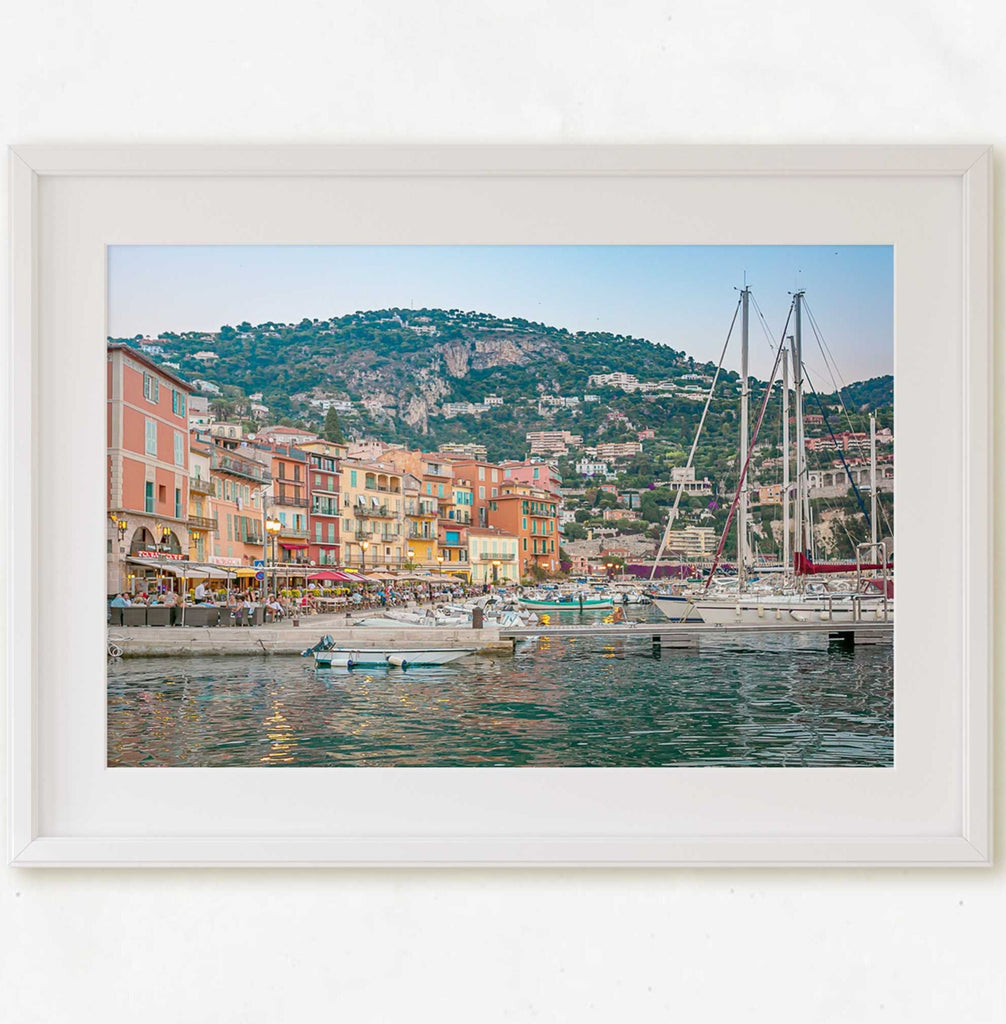 French Riviera Lifestyle & Travel Photography, South of France Mediterranean Sea Colorful Landscape Print, Living Room & Home Decor - Artwork by Lili