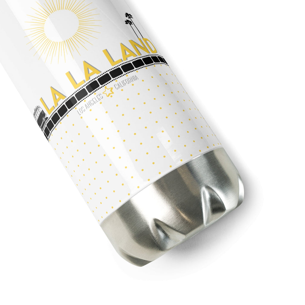LA LA LAND Los Angeles Stainless Steel Water Bottle - Artwork by Lili