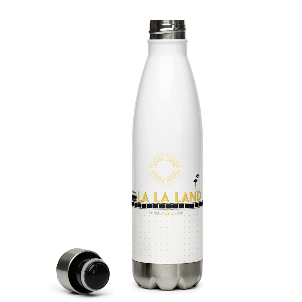 LA LA LAND Los Angeles Stainless Steel Water Bottle - Artwork by Lili