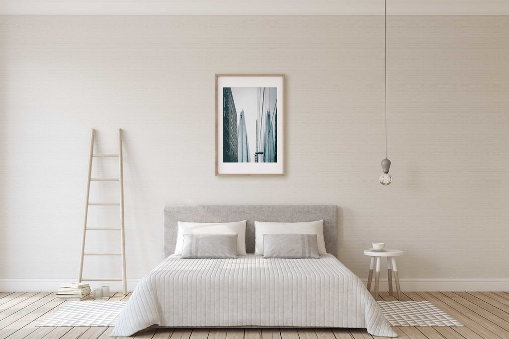 London The Shard Print, Modern Architecture Photography, England UK Travel, Home & Office Wall Art Decor - Artwork by Lili