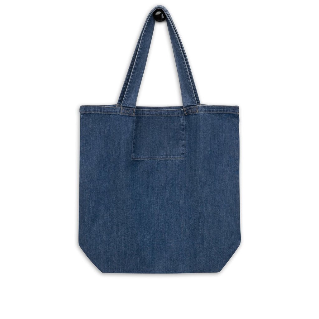LOVE (Eshgh) Farsi & English Organic Denim Tote Bag - Artwork by Lili