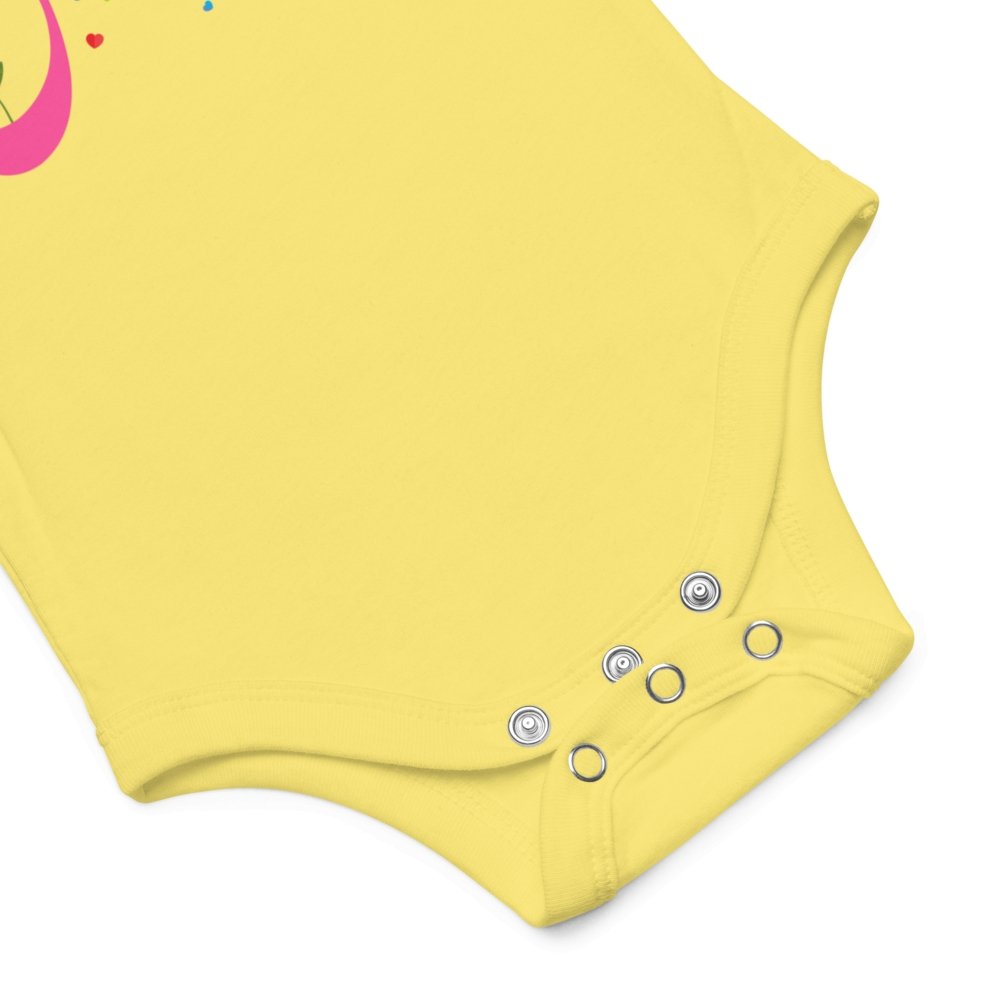 Love (Eshgh) in Farsi Unisex Baby Short Sleeve One Piece - Artwork by Lili