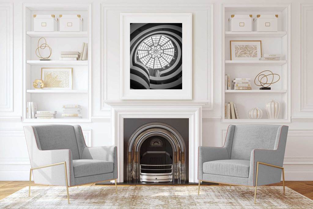 New York City Guggenheim Museum Architecture Photography, NYC Landmark, Home & Office Wall Decor - Artwork by Lili