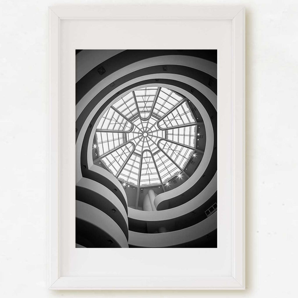 New York City Guggenheim Museum Architecture Photography, NYC Landmark, Home & Office Wall Decor - Artwork by Lili