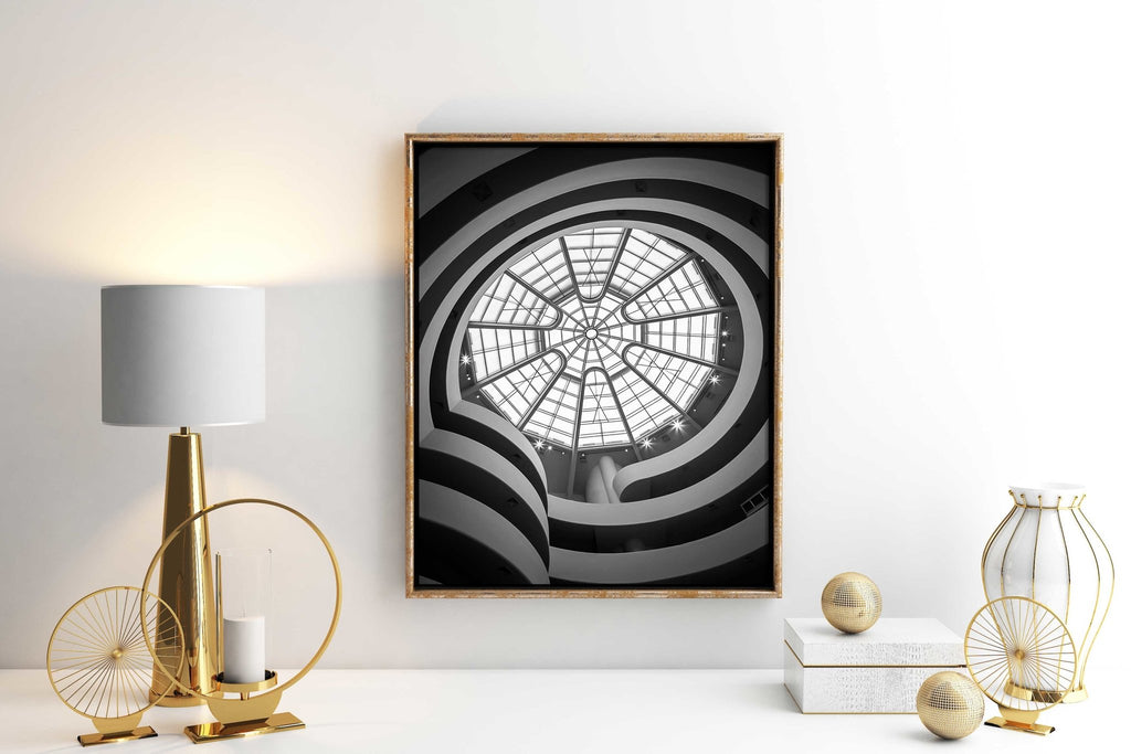 New York City Guggenheim Museum Architecture Photography, NYC Landmark, Home & Office Wall Decor - Artwork by Lili