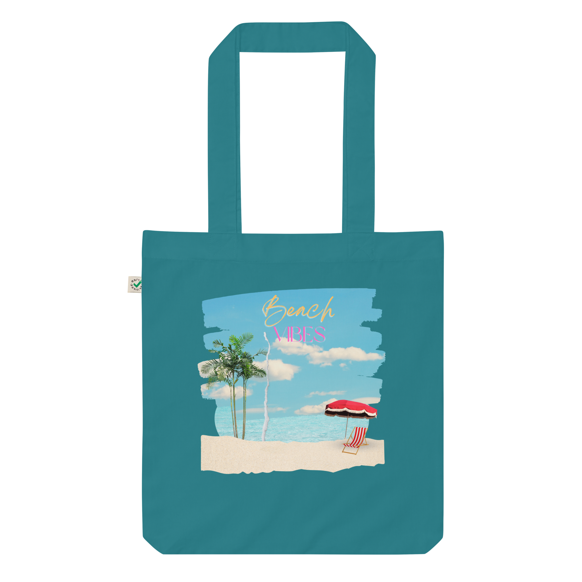 Cute sunny beach day cartoon illustration motif set Tote Bag by  LimolidaDesignStudio_Art_Pattern_Illustr