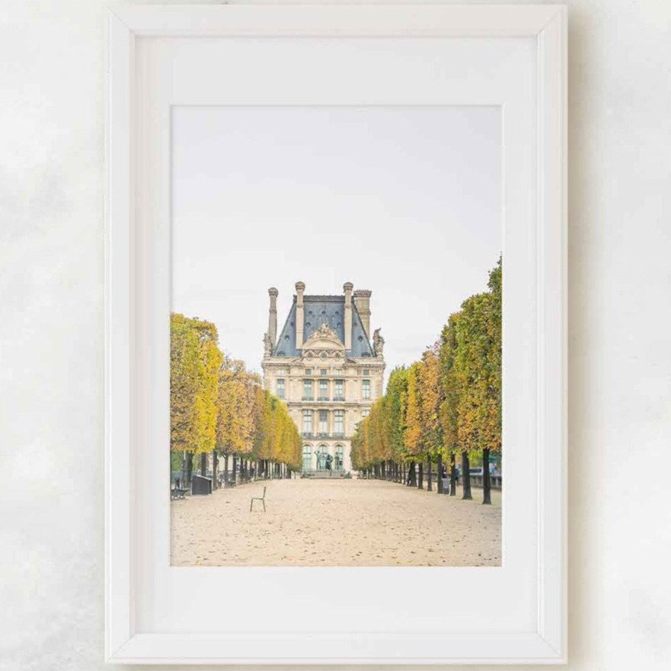 Paris Autumn Photography, Jardin des Tuileries Landscape Prints, Musee de Louvre France European Wall Art, Home & Office Decor - Artwork by Lili