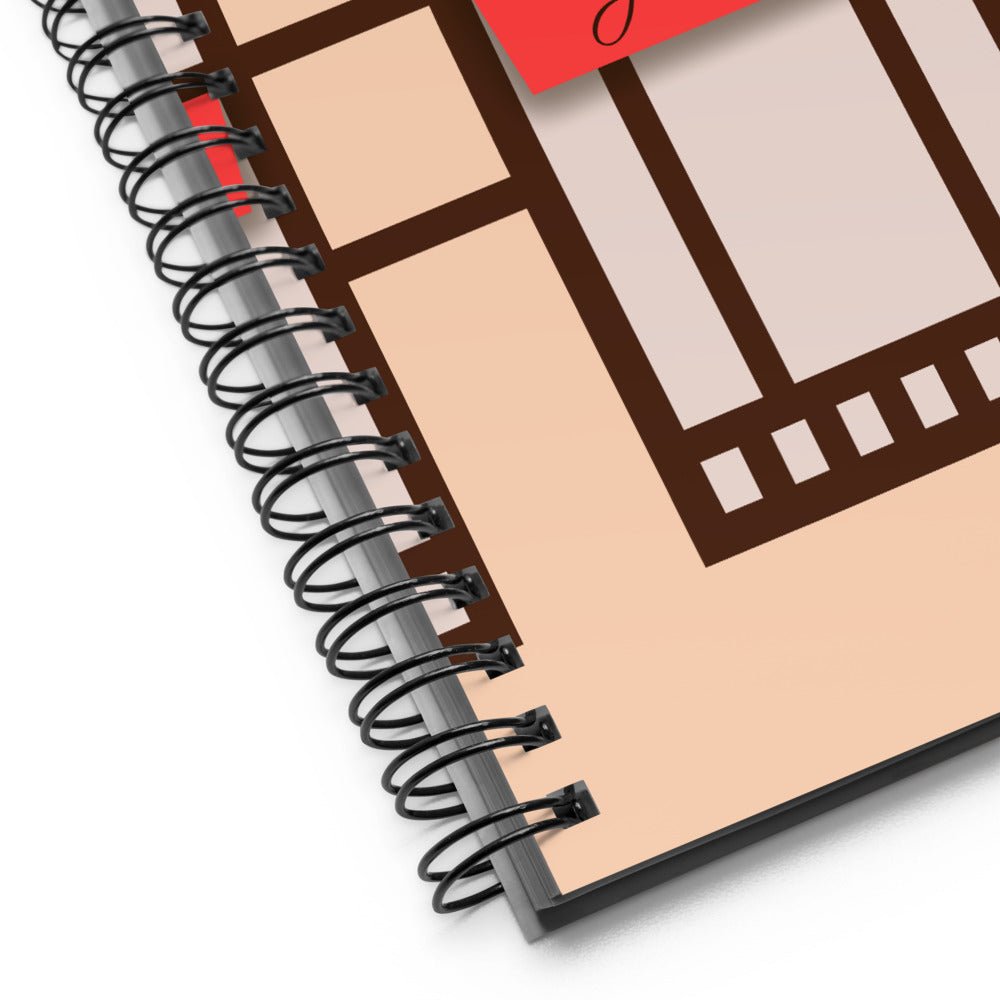 Parisian Boutique Spiral Notebook/Journal - Artwork by Lili