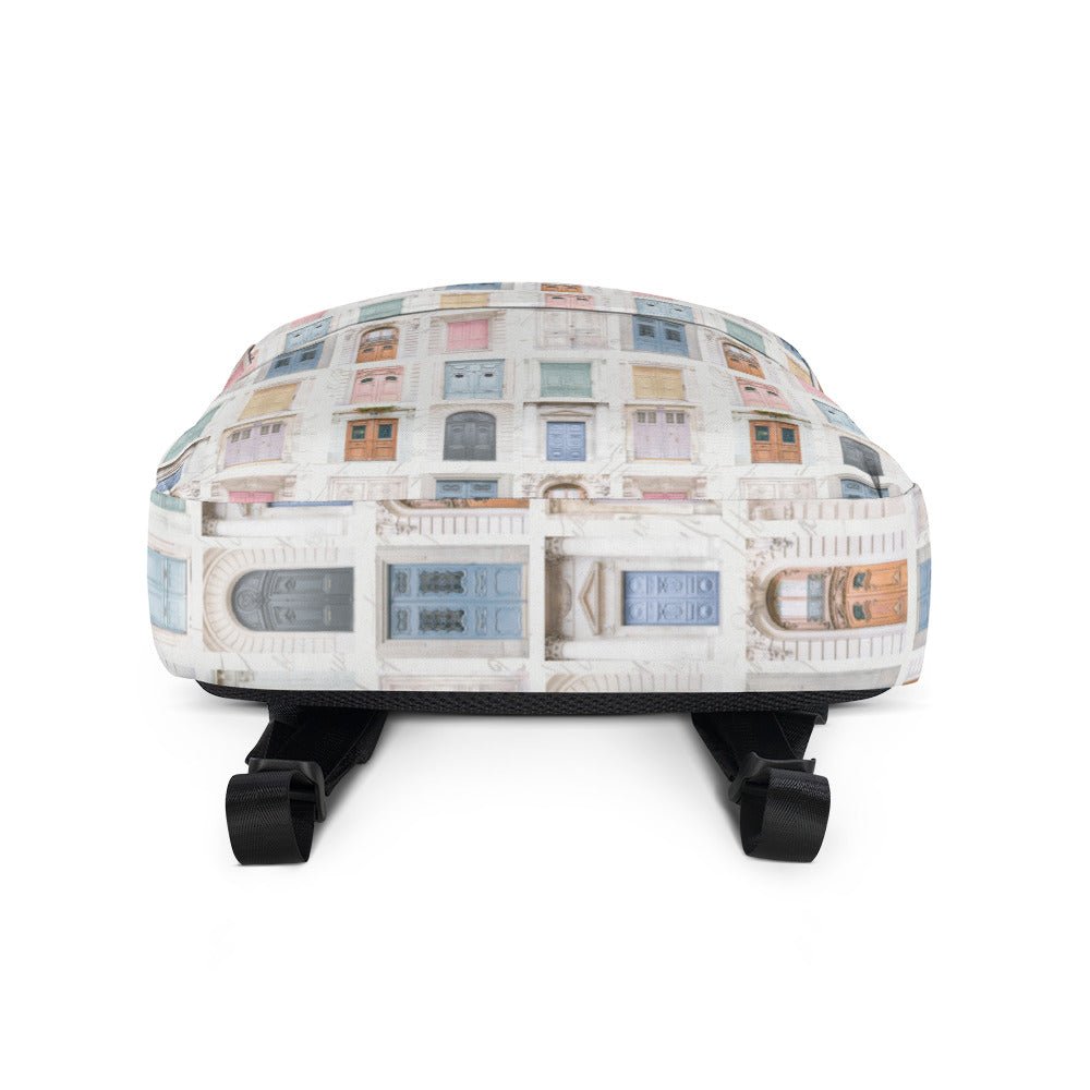 Pastel Parisian Doors Design Backpack - Artwork by Lili